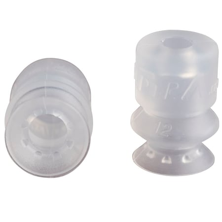 Fipa Bellows vacuum cup diam. 10 mm, Silicone transparent 23.010.139.2